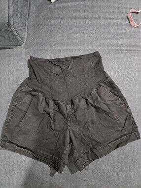 Soft Black Old Navy Maternity Shorts